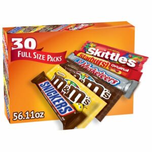 M&M’S, Skittles and More Chocolate Candy Bars, Variety Pack, 30 ct