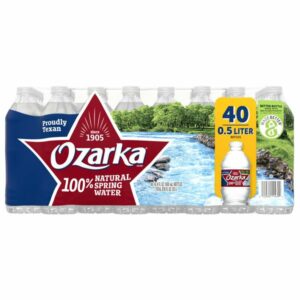 Ozarka 100% Natural Spring Water, 40 X 16.9 fl oz